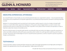 Tablet Screenshot of howardnplaw.com